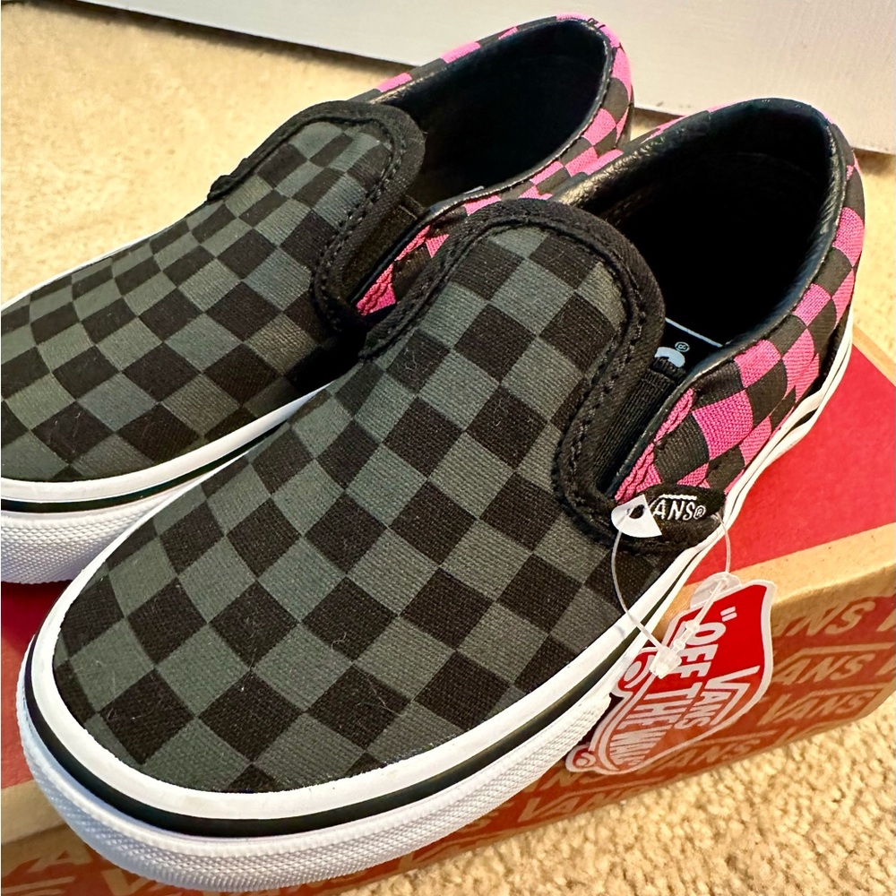 Vans Checkered Slip Ons size 11